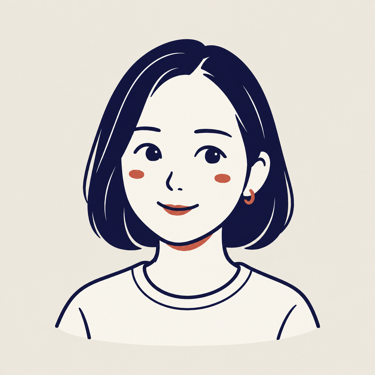 Rikoをモチーフにしたイラスト